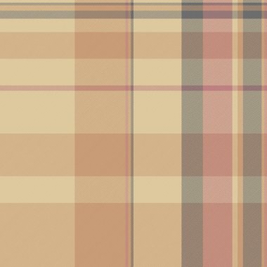 Sonbahar dikişsiz ekose kumaş, nostalji desen tartan. Turuncu ve kehribar renklerinde döşeme dokusu vektör arkaplanı.