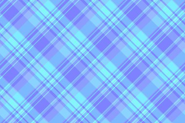 Tebrik kartı tartan, kurdele tekstil ekose desenli. Mendil vektörü pürüzsüz doku mavi ve cyan renkli kumaş.