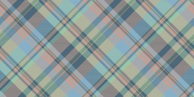 Olgun doku, ekoseli kumaş, ticari geçmiş tartan. Pastel ve cyan renklerinde zarif tekstil kumaş deseni.