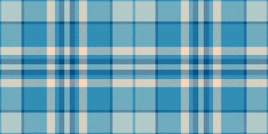 Tarz desenli arka plan dokusu, hatsız ekose vektör. Tarafsız kumaş Cyan ve Pastel renkli tartan tekstilini kontrol et.