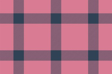 Ekose arka plan, pürüzsüz pembe deseni kontrol et. Tekstil baskısı için vektör kumaş dokusu, ambalaj kağıdı, hediye kartı, duvar kağıdı düz tasarım.