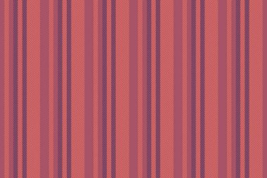 Kırmızı ve mor renkli arkaplan çizgili kumaş dokusuna sahip çizgilerin dikey düzlemsiz vektör deseni.