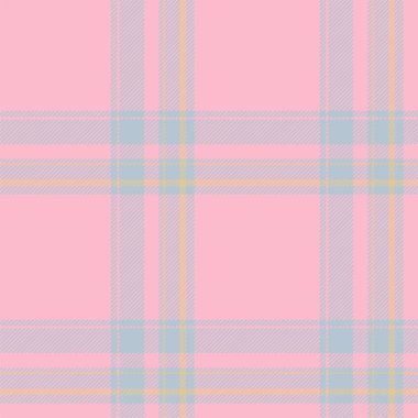 Ekose desenli pembe desenli. Kumaş dokusunu kontrol et. Vektör tekstil baskı tasarımı.
