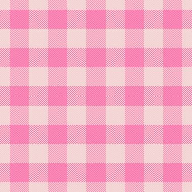 Geometri ekose desenini kontrol et, arka plan vektör kumaşını kutla. Aralık tekstil pürüzsüz pembe ve açık renkli tartan dokusu.