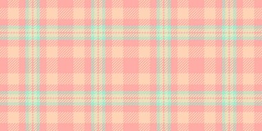 Yatak arka plan kumaş dokusu, eski moda vektör tekstili. Ekose desenli, açık ve kırmızı renkli sanat eserleri..