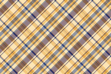 Tekstil tartan kumaşının arka plan vektör ekoseli kontrol desenli pastel ve kehribar renklerinde pürüzsüz.