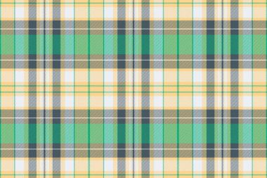 Herringbone kumaş desenli ekose, kabilesel dikişsiz doku dokusu. Kehribar ve beyaz renkli doğal tartan kontrol vektör arkaplanı.