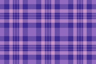 Klan desenlerini kontrol et kumaş, desenli tartan dokusu arka planı. Çivit ve pastel renklerde canlı tekstil ekoseli dikişsiz vektör.