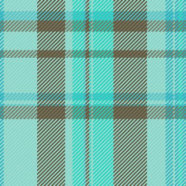 Bayan desenli tartan, oturma odası tekstil şablonu. Paskalya vektörü, ışık ve gök mavisi renginde ekosesiz kumaş.