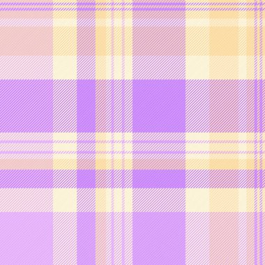 Menekşe ve papaya renkleri ile tekstil tartan vektör ekoseli pürüzsüz desen kontrolü dokusu.