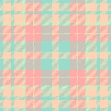 Zor tekstil dikişsiz ekoseli, yatay vektör arkaplan deseni. Amerikan dokusu tartan kumaşı ışık ve gök mavisi renginde kontrol et.