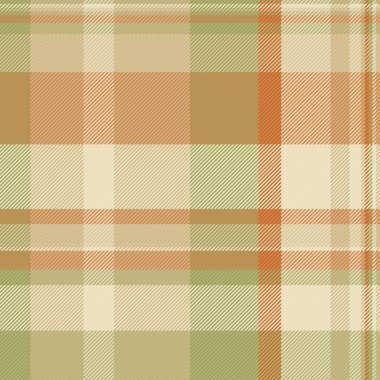 Yağ bezi desenli tartan kontrolü, düz desenli ekose kumaş. Üst vektör arkaplansız kumaş ışık ve sarı renklerde.