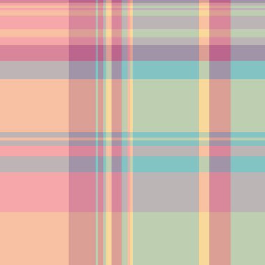 Kırmızı ve açık renkli tekstil arkaplanını vektör kontrolü ile kusursuz desenli tartan kumaş ekoseli.