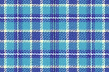 Dikensiz tartan arka plan tekstili siyan ve mavi renkli desen ekose vektörün kumaş denetimi.