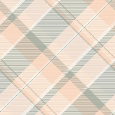 Sönük doku, dokuma kumaşı, zengin desenli dikişsiz kontrol. Işık ve keten renginde vektör arkaplan ekoseli.