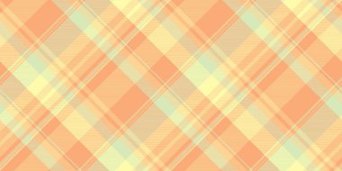 Gençlik kusursuz doku vektörü, fiber kumaş kontrolü. Köpek dişi desenli turuncu ve kehribar rengi ekose kumaş..