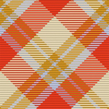 İskoç ekosesinin kusursuz deseni. Kumaş dokusunu kontrol ederek tekrarlanabilir arkaplan. Çizgili tekstil izinin düz vektör arkaplanı.