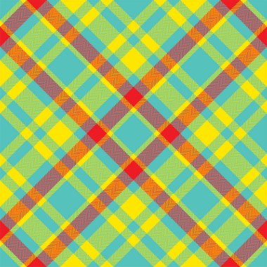Ekose desenli vektör. Kumaş dokusunu kontrol et. Giysiler, kağıt baskısı veya web arkaplanı için kusursuz tekstil tasarımı.