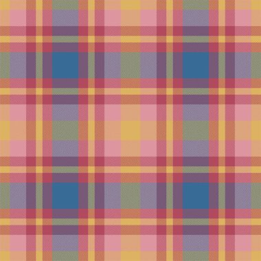 Ekose desenli. Kumaş dokusunu kontrol et. Vektör tekstil baskı tasarımı.