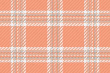 Kimse doku yapısını, kırsal arka plan vektör ekosistemini kontrol etmiyor. Güzel tekstil kumaşı turuncu ve beyaz renklerde..