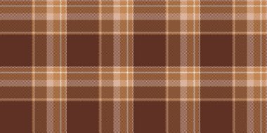 Panjabi dokusu pürüzsüz arka plan, dekoratif tartan vektör kumaşı. Ev yapımı ekoseli kumaş kontrolü turuncu ve kırmızı renkte..