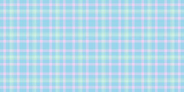 Sunum vektörü kumaş kontrolü, doku dokusu dokusu tekstili. İndirimli arka plan dikişsiz tartan ekoseli ve siyan renkli..