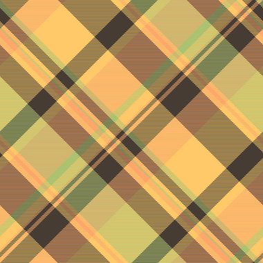 Tekstil kumaşı pürüzsüz, yeni yıl kumaş desenli tartan. Kehribar ve koyu renklerde ekoseyi kontrol et.