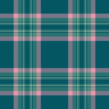 Kırsal ekose kumaş, rüya gibi desenli arka plan dikişsiz. Gök mavisi ve pastel renkte seyrek desenli tekstil vektörü kontrolü.