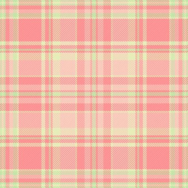 Geometri dokusu tekstil kumaşı, iş arka planı tartan vektörü. Ekoseyi açık ve kırmızı renkte işaretle.