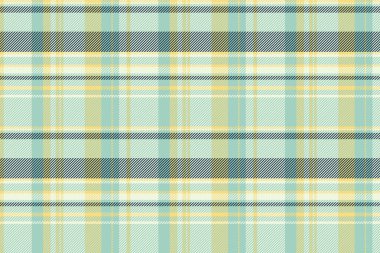 Sanatsal vektör kontrolü kumaş, ekoseli arkaplan deseni. Ürünsüz tekstil kumaşı açık ve sarı renklerde..