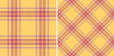 Tartan dokusu kontrolünün ekosesiz kumaşı vektör arkaplan desenli tekstil yenilik renkleriyle ayarlandı.