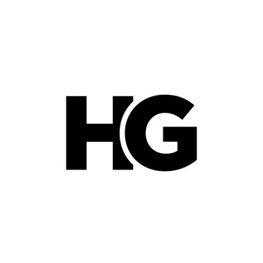 Moda harfi H ve G, HG logo tasarım şablonu. Şirket kimliği için asgari monogram tabanlı logotype.