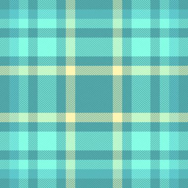 Sade arka plan kontrolü, ikonik kumaş desenli ekose. Pastel tartan dokusu, cyan ve deniz mavisi renklerinde kusursuz tekstil..