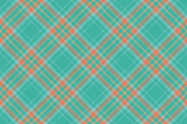 Tartan plaid background, diagonal check seamless pattern. Vector fabric texture for textile print, wrapping paper, gift card, wallpaper flat design.