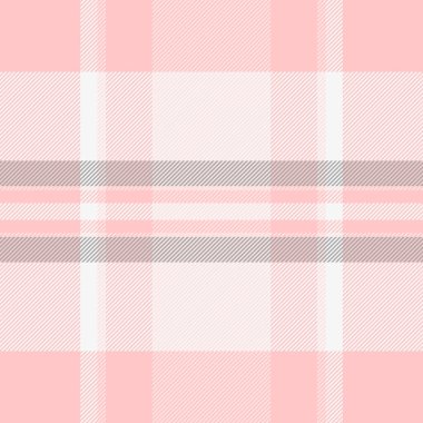 Kalıpsal kumaşın kusursuz arkaplanını tekstil tartan doku vektörü ile açık ve beyaz renklerde kontrol et.