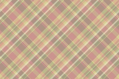 Kulüp dokusu tekstil kumaşı, kat şablonu kusursuz. Pastel ve kırmızı renklerde uluslararası vektör ekose arkaplan tartanı.