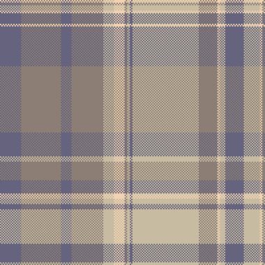 Vintage vektör kontrolü ekoseli, serbest dikişsiz doku arka planı. Giysi desenli tartan kumaş pastel ve açık renkli..