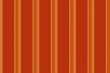 Yapı desenli kumaş arka plan, masa örtüsü vektör çizgileri. Okulun turuncu ve kırmızı renklerinde dikey tekstil dokusu.