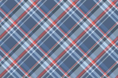 Pastel ve mavi renklerde ekose arka plan tekstili olan tartan kontrolünün doku vektör kumaşı.