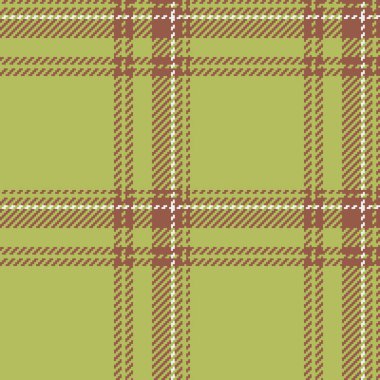 Kireç ve kırmızı renklerde ekose ekoseli arka plan tekstil dokusu kusursuz kumaş deseni.