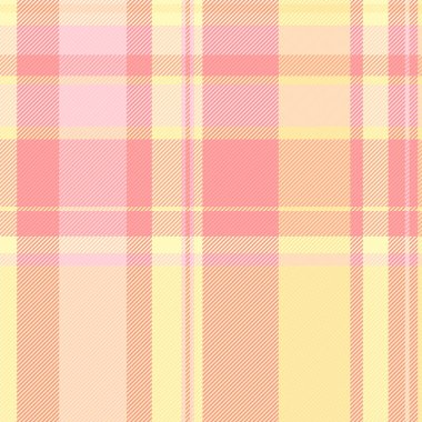 Doku kumaşının arkaplan tartanını kırmızı ve açık renkli ekose kumaşlı vektör deseniyle kontrol et.