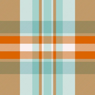 Ekose vektör desenli açık ve turuncu renkli kumaş ile dokusu olmayan tartanı kontrol et.
