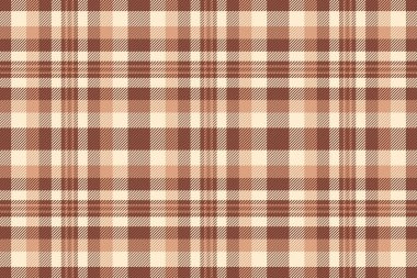 Değişik tartan desenli kumaş, kanepe arka plan dikişsiz vektör. Kırmızı ve turuncu renkli ekose tekstil denetimi.
