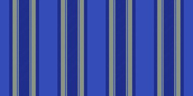 Kolaj çizgisi kumaş arka plan, nostaljik çizgiler dikişsiz tekstil. Mavi ve sarı renkli güzel vektör desenli dikey doku.