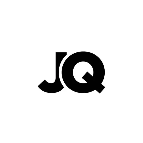 Stock vector Trendy letter J and Q, JQ logo design template. Minimal monogram initial based logotype for company identity.