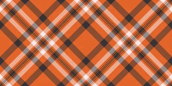 Dikdörtgen kumaş dokusu, düzgün tekstil kontrolü. Kırsal desen arkaplan tartan vektörü turuncu ve gri renkte.