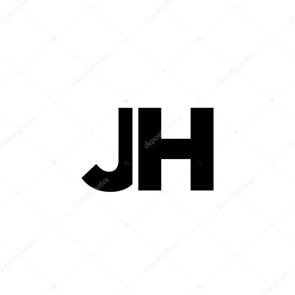 Trendy letter J and H, JH logo design template. Minimal monogram initial based logotype for company identity.