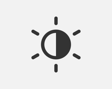 Işık karartıcı simge çizgisi düz moda tasarımı. Elektrik lambası enerji tasarrufu işareti.