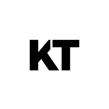 K ve T harfleri moda, KT logo tasarım şablonu. Şirket kimliği için asgari monogram tabanlı logotype.