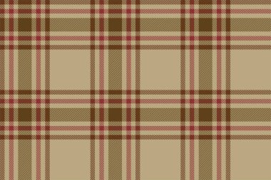 Ekose arka plan, bej rengi kusursuz deseni kontrol et. Tekstil baskısı için vektör kumaş dokusu, ambalaj kağıdı, hediye kartı, duvar kağıdı düz tasarım.